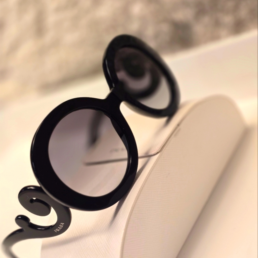 Authentic Black Prada Baroque Sunglasses